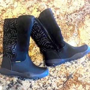 Keen Toddler Girls Moxie Winter Snow Rain Boot Black Waterproof Size 9 EUC